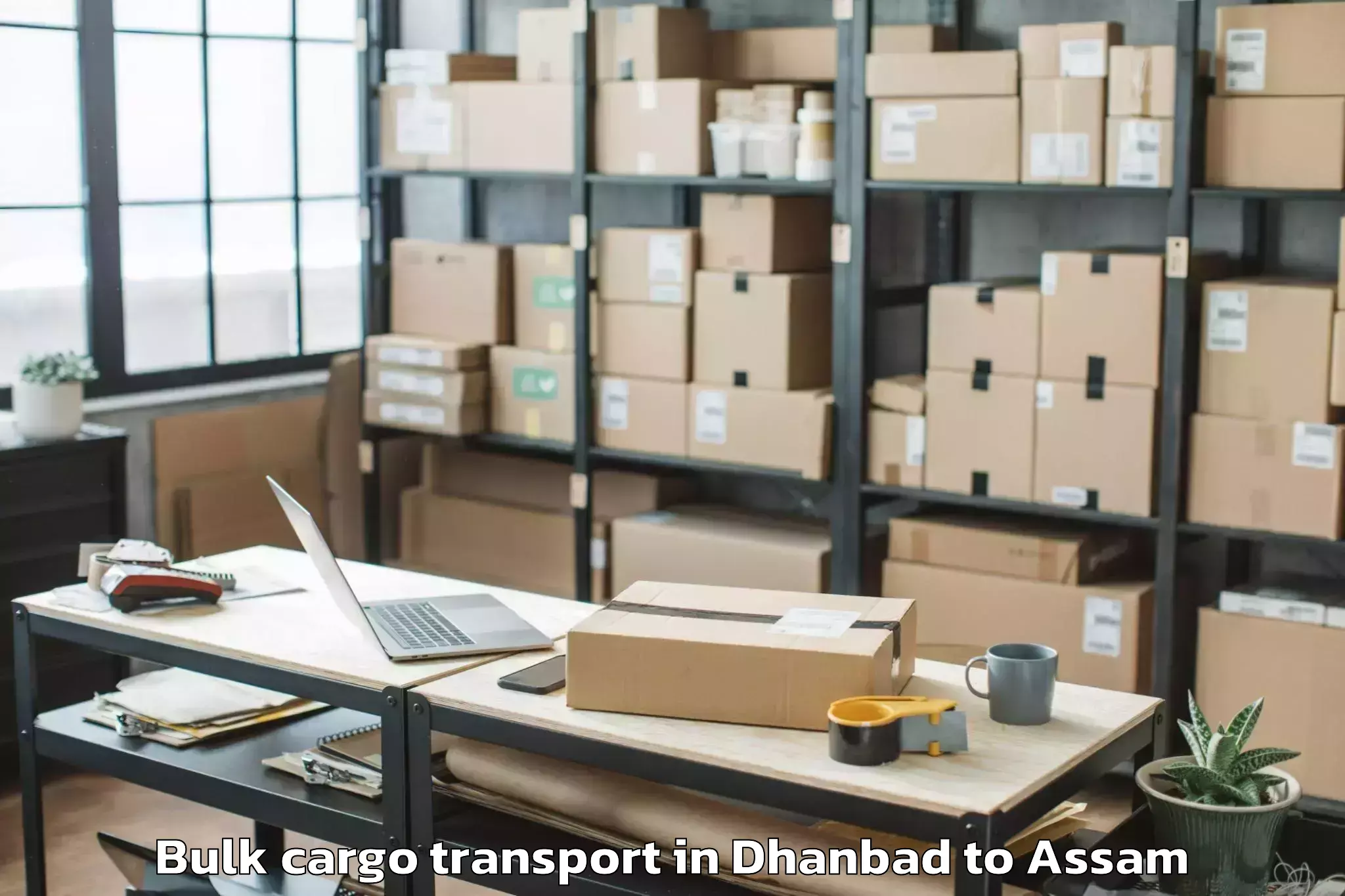 Dhanbad to Gossaigaon Pt Bulk Cargo Transport